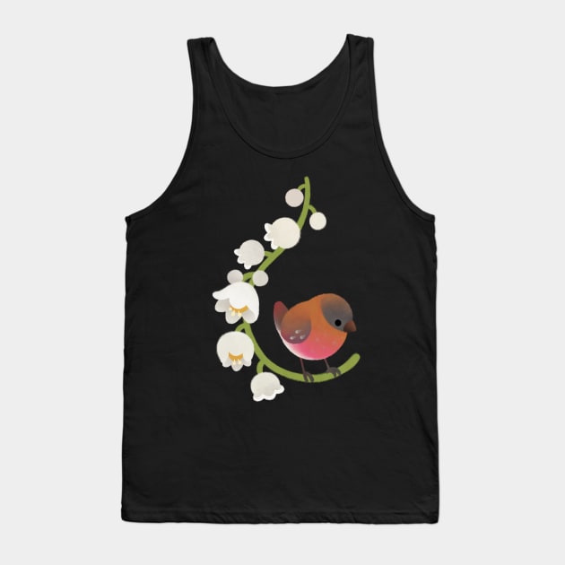 Brown capped rosy finch Tank Top by pikaole